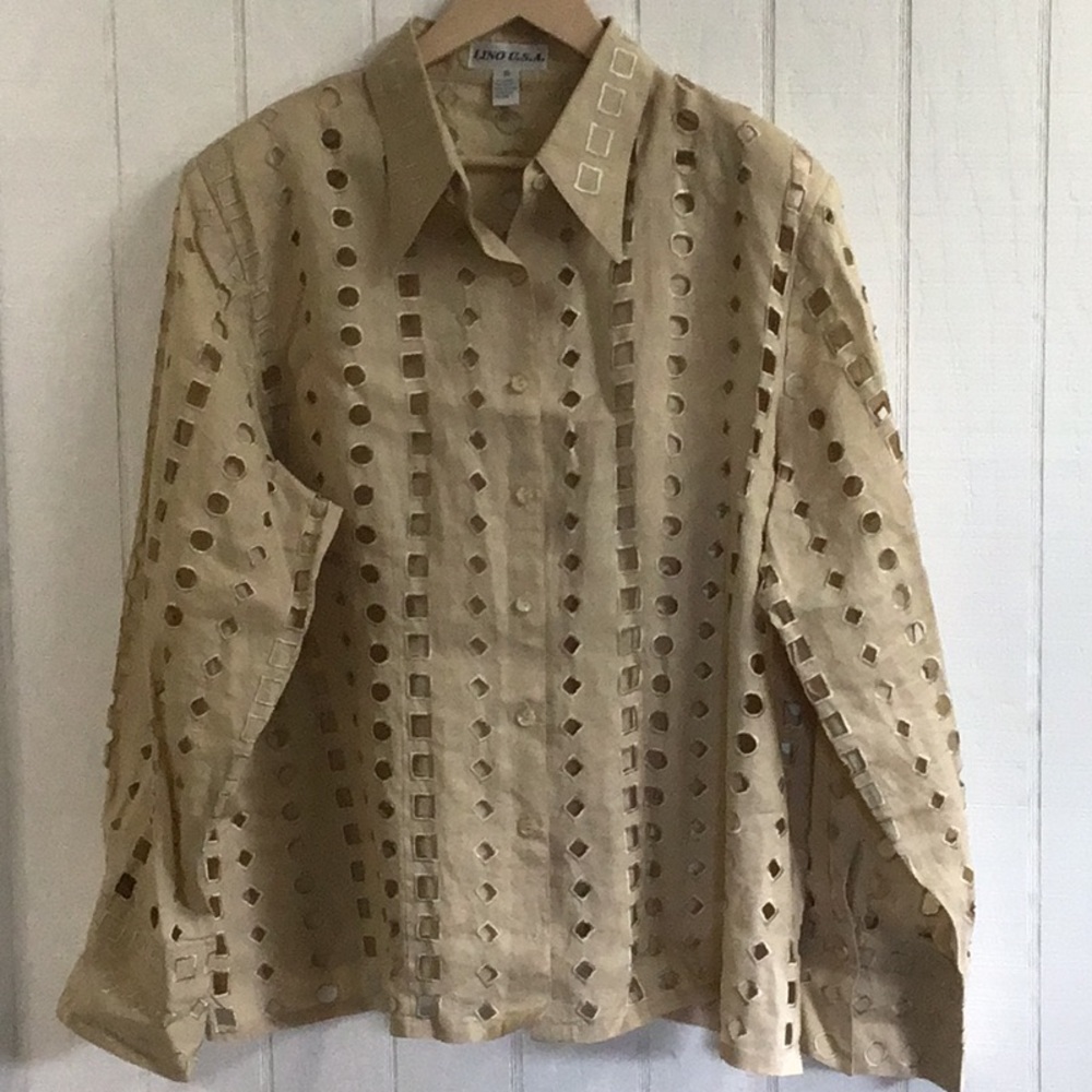 Gorgeous 3X LINEN TOP